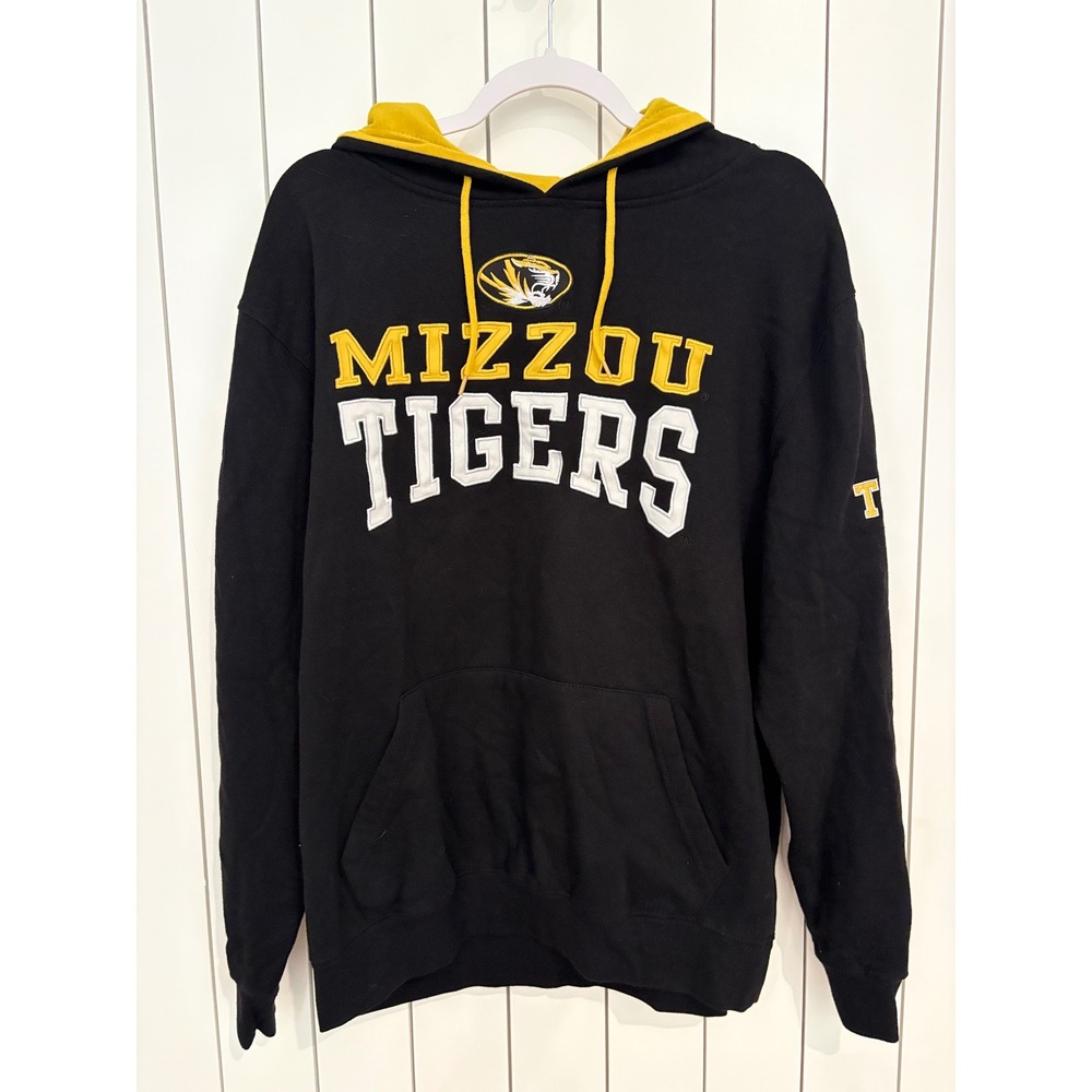 Hoodie Mizzou Tigers Embroidered Colosseum Men L University of Missouri Gameday